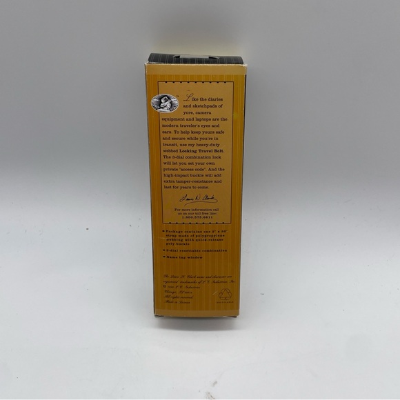 Lewis Clark Travel Belt Locking Black NEW - Picture 4 of 7